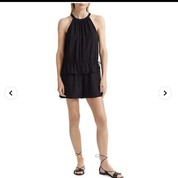BNWT Club Monaco Halter Cotton Romper - Picture 3 of 4